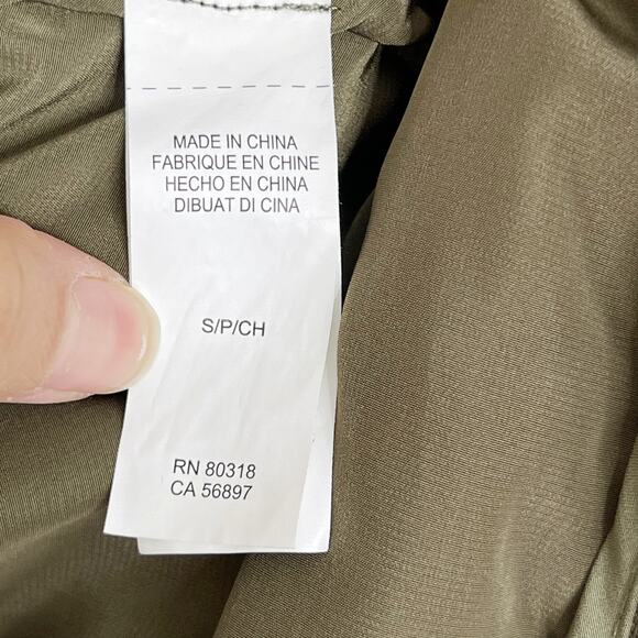 Lucky Brand Quilted Liner Jacket Olive Green Small S Full Zip Lightweight Womens - Picture 11 of 13